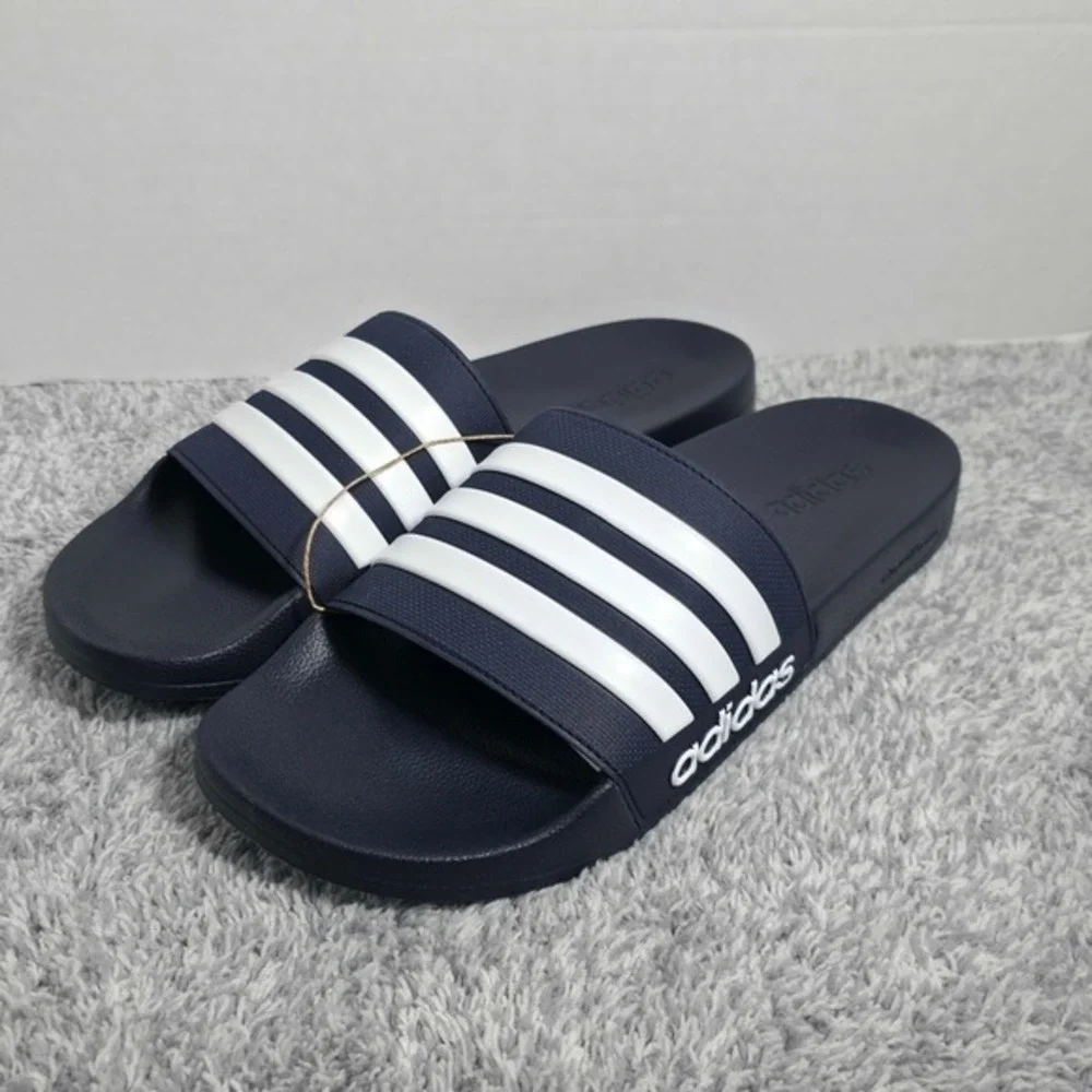 Adidas Adilette Shower Slides Men's 9 / Women's 10‎ GZ5920 Flip Flops Navy NEW